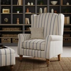 Oswald Folkstone Stripe Grande Armchair 29 Oswald Folkstone Stripe Grande Armchair -Habitat Store 30914728