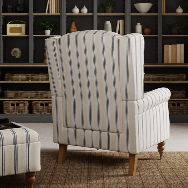 Oswald Folkstone Stripe Grande Armchair 13 Oswald Folkstone Stripe Grande Armchair - Image 11