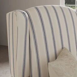 Oswald Folkstone Stripe Grande Armchair 31 Oswald Folkstone Stripe Grande Armchair -Habitat Store 30914728 alt02