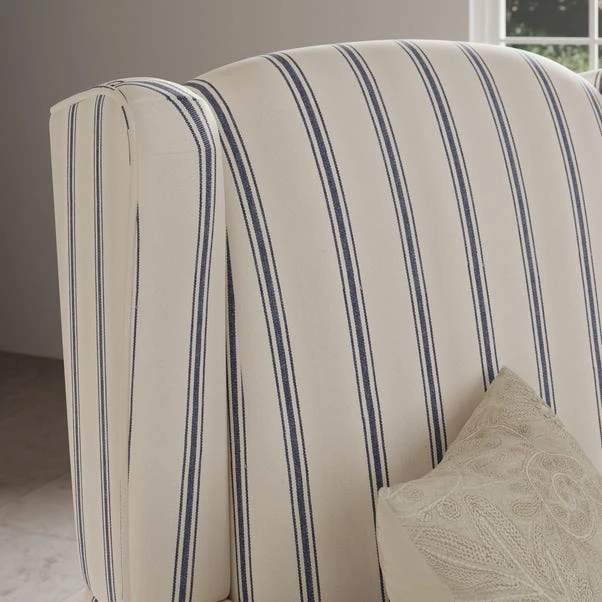 Oswald Folkstone Stripe Grande Armchair 14 Oswald Folkstone Stripe Grande Armchair - Image 12