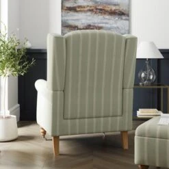 Oswald Folkstone Stripe Grande Armchair 21 Oswald Folkstone Stripe Grande Armchair -Habitat Store 30914729 alt01