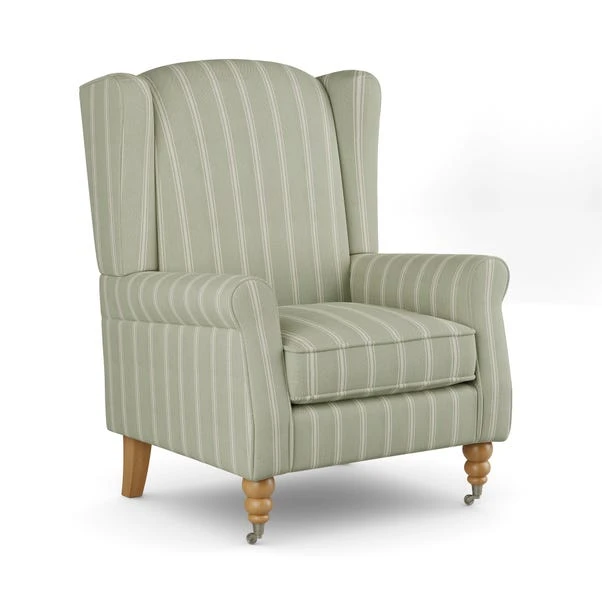 Oswald Folkstone Stripe Grande Armchair 8 Oswald Folkstone Stripe Grande Armchair - Image 6