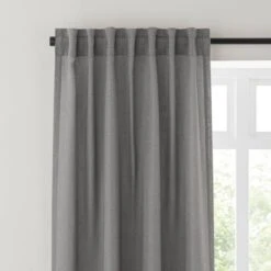 Touch Of Linen Unlined Tab Top Curtains 34 Touch Of Linen Unlined Tab Top Curtains -Habitat Store 30915071
