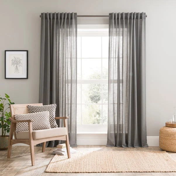 Touch Of Linen Unlined Tab Top Curtains 17 Touch Of Linen Unlined Tab Top Curtains - Image 15