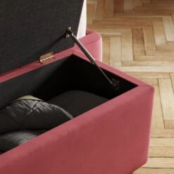 Starla Pleated Velvet End Of Bed Ottoman -Habitat Store 30915367 alt04