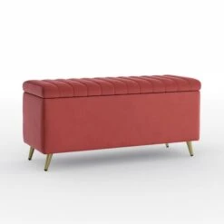 Starla Pleated Velvet End Of Bed Ottoman -Habitat Store 30915367 alt06