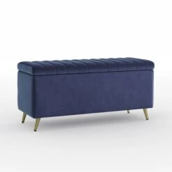 Starla Pleated Velvet End Of Bed Ottoman -Habitat Store 30915368 alt06