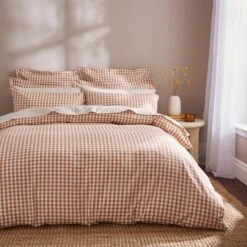 Portloe Woven Gingham Duvet Cover & Pillowcase Set 34 Portloe Woven Gingham Duvet Cover & Pillowcase Set -Habitat Store 30915765