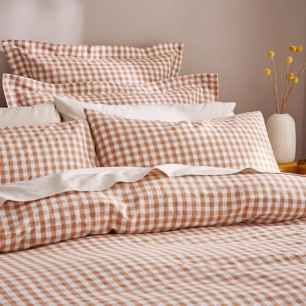 Portloe Woven Gingham Duvet Cover & Pillowcase Set 10 Portloe Woven Gingham Duvet Cover & Pillowcase Set - Image 8