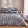 Portloe Woven Gingham Duvet Cover & Pillowcase Set -Habitat Store 30915801