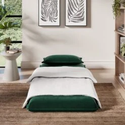 Jackson Velvet Foldable Single Sofa Bed -Habitat Store 30915924 alt01
