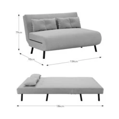 Phoebe Velvet Double Sofa Bed -Habitat Store 30917894 alt09