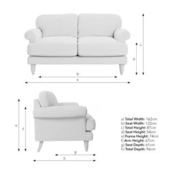 Jolene William Morris Blackthorn Print Velvet 2 Seater Sofa -Habitat Store 30917906 alt09
