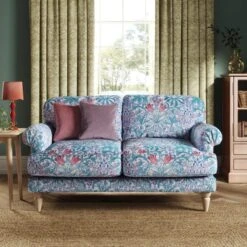 Jolene William Morris Woodland Weeds Print Velvet 2 Seater Sofa -Habitat Store 30917910