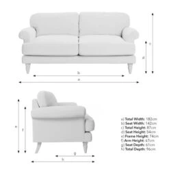 Jolene William Morris Woodland Weeds Print Velvet 2 Seater Sofa -Habitat Store 30917910 alt09