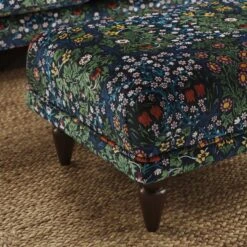Jolene William Morris Blackthorn Print Velvet Footstool -Habitat Store 30917914 alt03