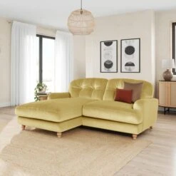 Martha Vintage Velvet Corner Chaise -Habitat Store 30917932