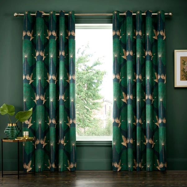 Luxe Crane Velour Eyelet Curtains 14 Luxe Crane Velour Eyelet Curtains - Image 12