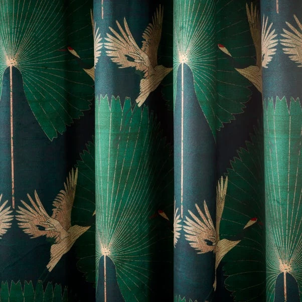 Luxe Crane Velour Eyelet Curtains 10 Luxe Crane Velour Eyelet Curtains - Image 8