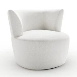 Robyn Chunky Soft Chenille Swivel Chair -Habitat Store 30918821 alt05