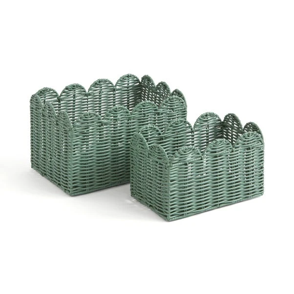 Heart And Soul Scallop Set Of 2 Baskets 9 Heart And Soul Scallop Set Of 2 Baskets - Image 7