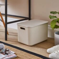 Ribbed Storage Box 8 Ribbed Storage Box -Habitat Store 30919880