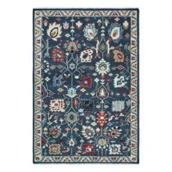 Farida Premium Hand-Knotted Floral Wool Rug 39 Farida Premium Hand-Knotted Floral Wool Rug -Habitat Store 30919920 alt04