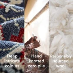 Farida Premium Hand-Knotted Floral Wool Rug 33 Farida Premium Hand-Knotted Floral Wool Rug -Habitat Store 30920019 alt05