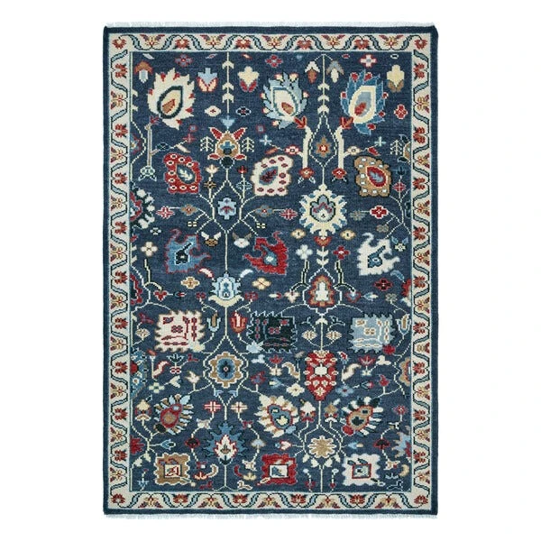 Farida Premium Hand-Knotted Floral Wool Rug 6 Farida Premium Hand-Knotted Floral Wool Rug - Image 4
