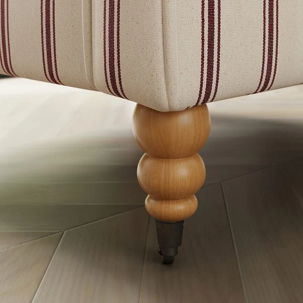 Oswald Grande Folkstone Stripe Wingback Armchair 7 Oswald Grande Folkstone Stripe Wingback Armchair - Image 5