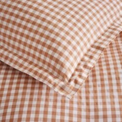Portloe Gingham Woven Cotton Fitted Sheet 28 Portloe Gingham Woven Cotton Fitted Sheet -Habitat Store 30921101 alt04