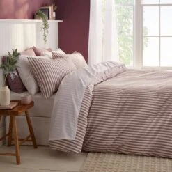 Portloe Stripe Cotton Duvet Cover & Pillowcase Set 39 Portloe Stripe Cotton Duvet Cover & Pillowcase Set -Habitat Store 30921102 alt08