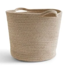 Jupiter Large Woven Fabric Basket With Handles 7 Jupiter Large Woven Fabric Basket With Handles -Habitat Store 30921802 alt02