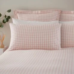 Portloe Gingham Woven Cotton Standard Pillowcase Pair -Habitat Store 30921974