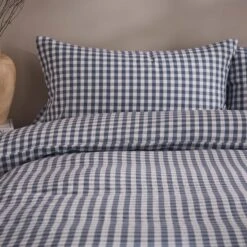 Portloe Gingham Woven Cotton Standard Pillowcase Pair -Habitat Store 30921975