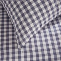 Portloe Gingham Woven Cotton Standard Pillowcase Pair -Habitat Store 30921975 alt04