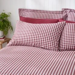 Portloe Gingham Woven Cotton Standard Pillowcase Pair -Habitat Store 30921991