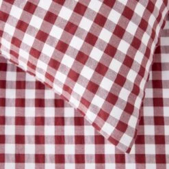 Portloe Gingham Woven Cotton Standard Pillowcase Pair -Habitat Store 30921991 alt04
