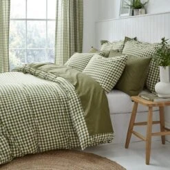 Portloe Gingham Woven Cotton Standard Pillowcase Pair -Habitat Store 30922002 alt02