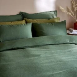 Cotton Linen Duvet Cover & Pillowcase Set 38 Cotton Linen Duvet Cover & Pillowcase Set -Habitat Store 30922041 alt03