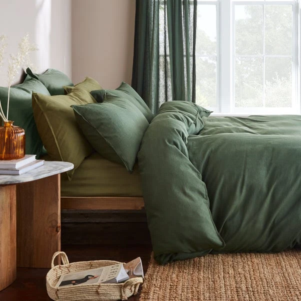 Cotton Linen Duvet Cover & Pillowcase Set 13 Cotton Linen Duvet Cover & Pillowcase Set - Image 11