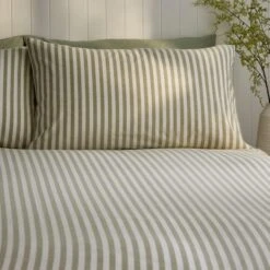 Portloe Stripe Cotton Duvet Cover & Pillowcase Set 29 Portloe Stripe Cotton Duvet Cover & Pillowcase Set -Habitat Store 30922200 alt01