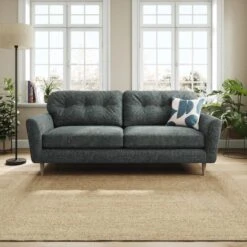 Sven Chunky Chenille 4 Seater Sofa -Habitat Store 30922696