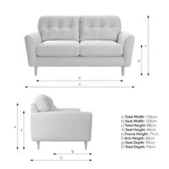 Sven Chunky Chenille 2 Seater Sofa -Habitat Store 30922702 alt09