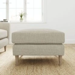 Sven Chunky Tonal Weave Footstool -Habitat Store 30922724 alt01