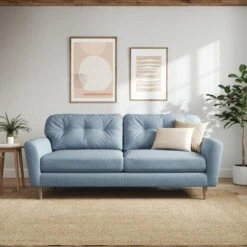 Sven Chunky Tonal Weave 4 Seater Sofa -Habitat Store 30922728
