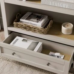 Olney Low Bookcase, Stone -Habitat Store 30924851 alt02