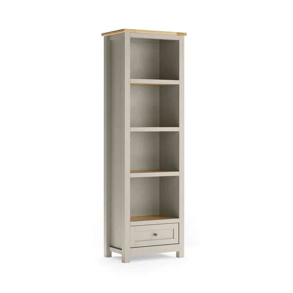 Olney Narrow Bookcase, Stone 8 Olney Narrow Bookcase, Stone - Image 6