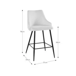 Ariana Bar Stool, Boucle -Habitat Store 30924987 alt09