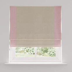 Luna Bordered Blackout Roman Blind 33 Luna Bordered Blackout Roman Blind -Habitat Store 30925011 alt02